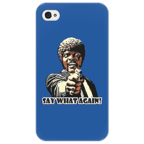 Заказать чехол для iPhone 4/4S в Москве. Чехол для iPhone 4/4S Pulp Fiction (Сэмюэл Джексон) от Аня Лукьянова - готовые дизайны и нанесение принтов.