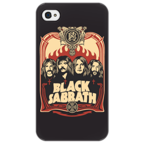 Заказать чехол для iPhone 4/4S в Москве. Чехол для iPhone 4/4S Black Sabbath от mrdiwan - готовые дизайны и нанесение принтов.