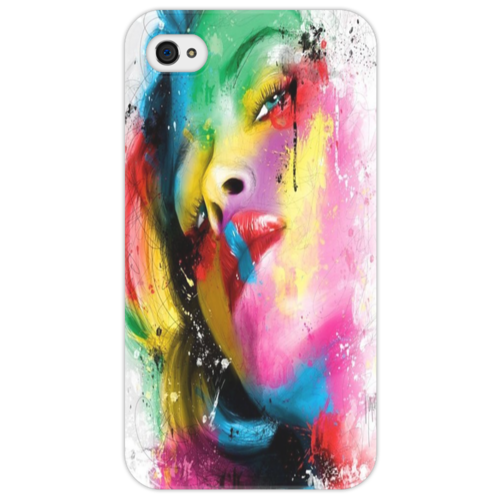 Заказать чехол для iPhone 4/4S в Москве. Чехол для iPhone 4/4S Rainbow woman от CavaDesign - готовые дизайны и нанесение принтов.