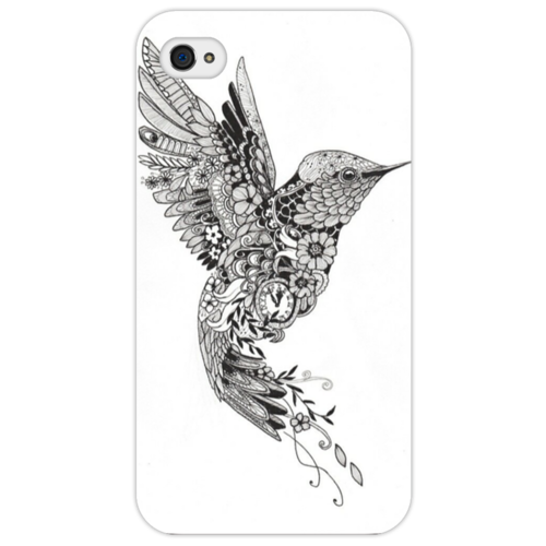Заказать чехол для iPhone 4/4S в Москве. Чехол для iPhone 4/4S Птичка  от Алина Луцина - готовые дизайны и нанесение принтов.