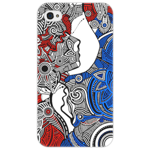 Заказать чехол для iPhone 4/4S в Москве. Чехол для iPhone 4/4S "Чувства и разум" от Abstractiya - готовые дизайны и нанесение принтов.