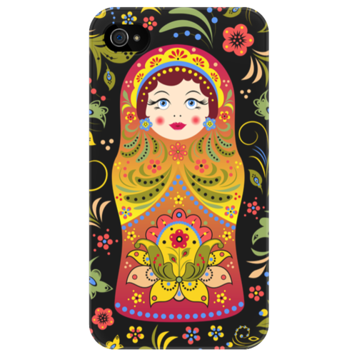 Заказать чехол для iPhone 4/4S в Москве. Чехол для iPhone 4/4S Матрёшка от Ирина - готовые дизайны и нанесение принтов.