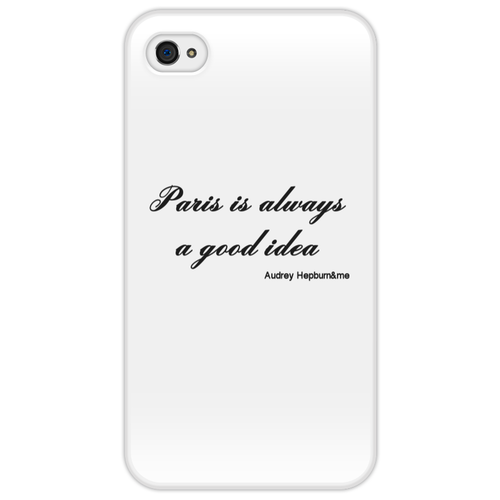 Заказать чехол для iPhone 4/4S в Москве. Чехол для iPhone 4/4S Париж от @mywave - готовые дизайны и нанесение принтов.