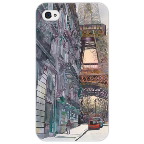 Заказать чехол для iPhone 4/4S в Москве. Чехол для iPhone 4/4S Une parisienne от CavaDesign - готовые дизайны и нанесение принтов.