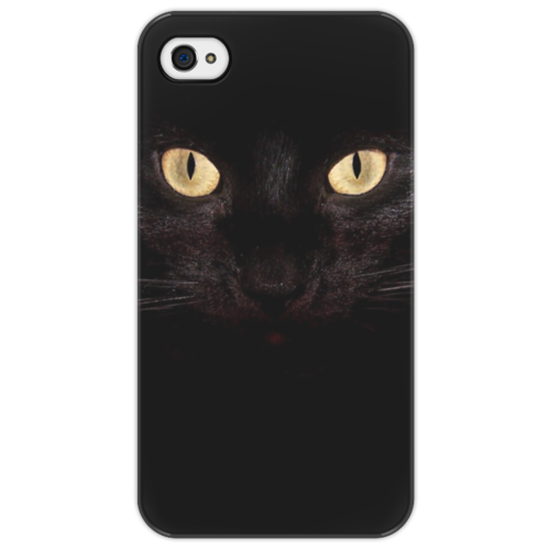 Заказать чехол для iPhone 4/4S в Москве. Чехол для iPhone 4/4S Black cat от Маргарита Митрофанова - готовые дизайны и нанесение принтов.