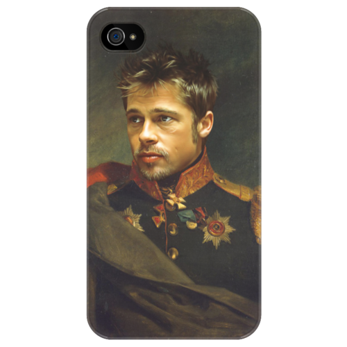 Заказать чехол для iPhone 4/4S в Москве. Чехол для iPhone 4/4S Brad Pitt от Aleksej - готовые дизайны и нанесение принтов.