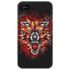 Заказать чехол для iPhone 4/4S в Москве. Чехол для iPhone 4/4S Wolf & Fire от Аня Лукьянова - готовые дизайны и нанесение принтов.
