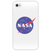 Заказать чехол для iPhone 4/4S в Москве. Чехол для iPhone 4/4S NASA | НАСА от The Spaceway  - готовые дизайны и нанесение принтов.