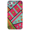 Заказать чехол для iPhone 4/4S в Москве. Чехол для iPhone 4/4S Яркая геометрия от Ordwen - готовые дизайны и нанесение принтов.