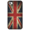 Заказать чехол для iPhone 4/4S в Москве. Чехол для iPhone 4/4S Британский флаг в стиле гранж от Aleksej - готовые дизайны и нанесение принтов.