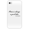 Заказать чехол для iPhone 4/4S в Москве. Чехол для iPhone 4/4S Париж от @mywave - готовые дизайны и нанесение принтов.