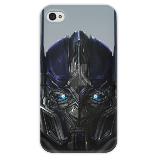 Заказать чехол для iPhone 4/4S в Москве. Чехол для iPhone 4 глянцевый, с полной запечаткой Оптимус Прайм от Denis - готовые дизайны и нанесение принтов.