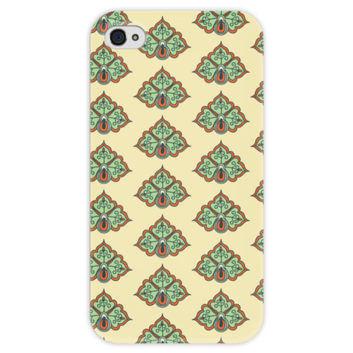 Заказать чехол для iPhone 4/4S в Москве. Чехол для iPhone 4 глянцевый, с полной запечаткой Цветочный от BeliySlon - готовые дизайны и нанесение принтов.