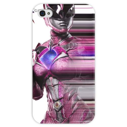 Заказать чехол для iPhone 4/4S в Москве. Чехол для iPhone 4 глянцевый, с полной запечаткой Могучие рейнджеры от EDJEY  - готовые дизайны и нанесение принтов.