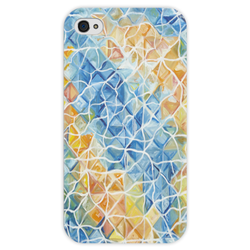 Заказать чехол для iPhone 4/4S в Москве. Чехол для iPhone 4 глянцевый, с полной запечаткой Рыбы в бликах от artoutloop - готовые дизайны и нанесение принтов.