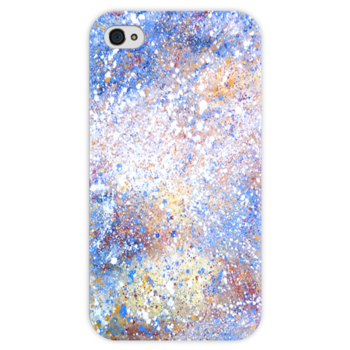 Заказать чехол для iPhone 4/4S в Москве. Чехол для iPhone 4 глянцевый, с полной запечаткой Магелланово облако 2 от Люся Чарская - готовые дизайны и нанесение принтов.