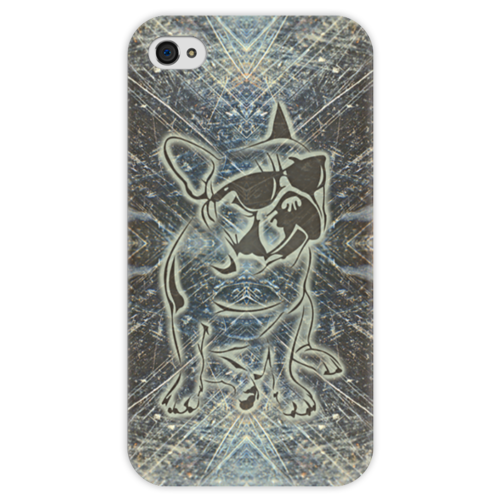 Заказать чехол для iPhone 4/4S в Москве. Чехол для iPhone 4 глянцевый, с полной запечаткой Doggy от Дмитрий - готовые дизайны и нанесение принтов.