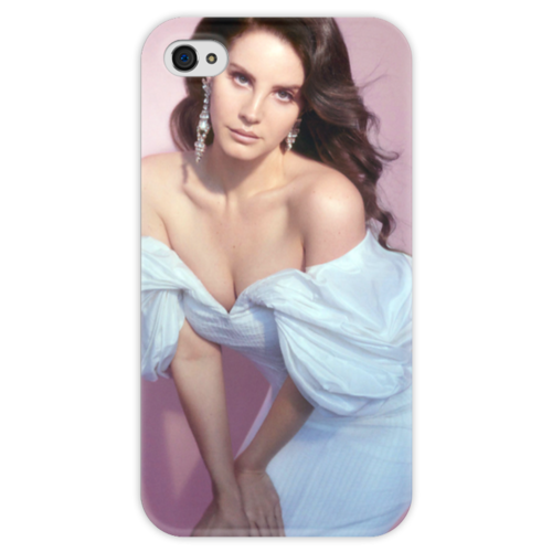 Заказать чехол для iPhone 4/4S в Москве. Чехол для iPhone 4 глянцевый, с полной запечаткой Lana Del Rey от flipside - готовые дизайны и нанесение принтов.