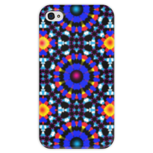 Заказать чехол для iPhone 4/4S в Москве. Чехол для iPhone 4 глянцевый, с полной запечаткой Ультрамарин от Vadim Koval - готовые дизайны и нанесение принтов.