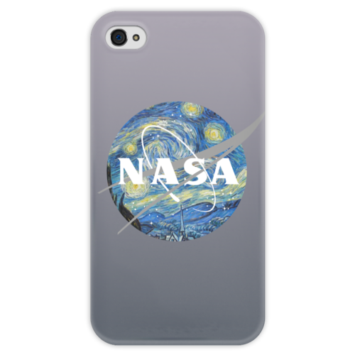 Заказать чехол для iPhone 4/4S в Москве. Чехол для iPhone 4 глянцевый, с полной запечаткой /Nasa от Polilog - готовые дизайны и нанесение принтов.
