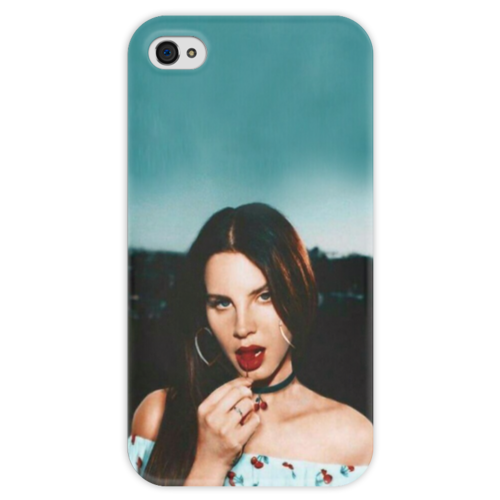 Заказать чехол для iPhone 4/4S в Москве. Чехол для iPhone 4 глянцевый, с полной запечаткой Lana Del Rey от flipside - готовые дизайны и нанесение принтов.
