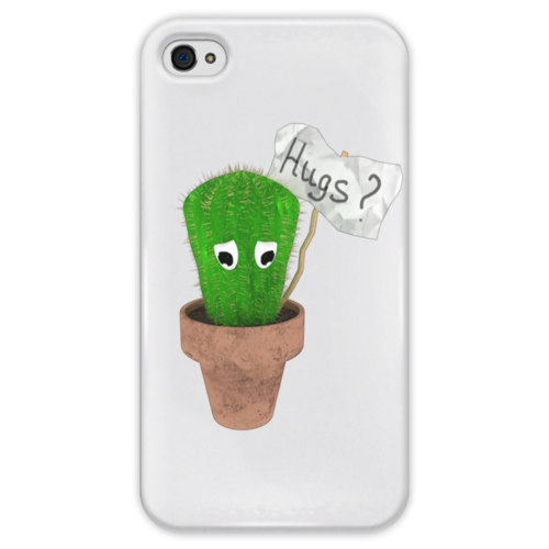 Заказать чехол для iPhone 4/4S в Москве. Чехол для iPhone 4 глянцевый, с полной запечаткой Hugs? от FireFoxa - готовые дизайны и нанесение принтов.