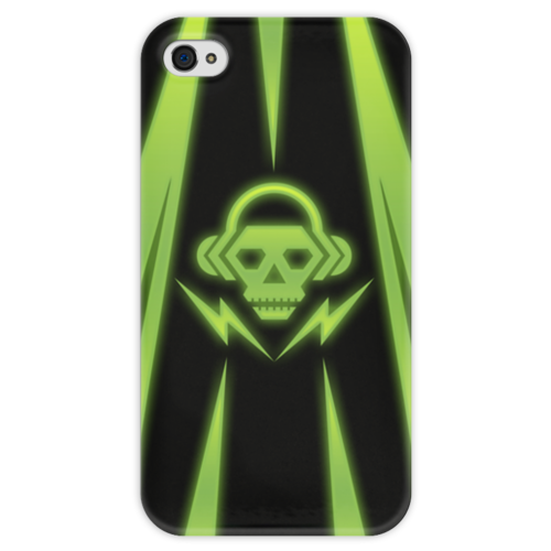 Заказать чехол для iPhone 4/4S в Москве. Чехол для iPhone 4 глянцевый, с полной запечаткой Skull от Дмитрий - готовые дизайны и нанесение принтов.