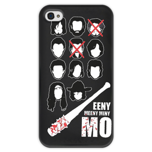 Заказать чехол для iPhone 4/4S в Москве. Чехол для iPhone 4 глянцевый, с полной запечаткой Считалочка Нигана "Вышел месяц из тумана" от Сергей - готовые дизайны и нанесение принтов.