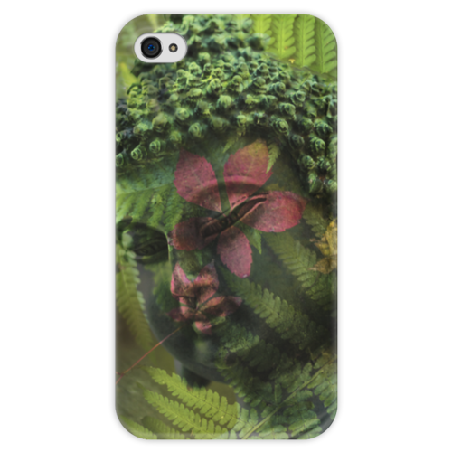 Заказать чехол для iPhone 4/4S в Москве. Чехол для iPhone 4 глянцевый, с полной запечаткой Будда  от Аня Лукьянова - готовые дизайны и нанесение принтов.