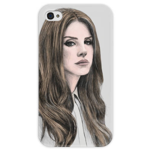 Заказать чехол для iPhone 4/4S в Москве. Чехол для iPhone 4 глянцевый, с полной запечаткой Lana Del Rey от Ineeet  - готовые дизайны и нанесение принтов.