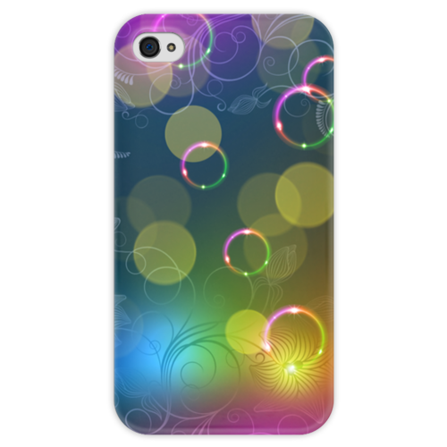 Заказать чехол для iPhone 4/4S в Москве. Чехол для iPhone 4 глянцевый, с полной запечаткой Калейдоскоп от Ирина - готовые дизайны и нанесение принтов.