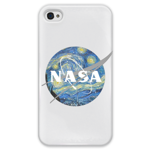 Заказать чехол для iPhone 4/4S в Москве. Чехол для iPhone 4 глянцевый, с полной запечаткой /Nasa от Polilog - готовые дизайны и нанесение принтов.