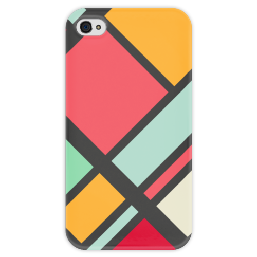 Заказать чехол для iPhone 4/4S в Москве. Чехол для iPhone 4 глянцевый, с полной запечаткой Модерн от BeliySlon - готовые дизайны и нанесение принтов.