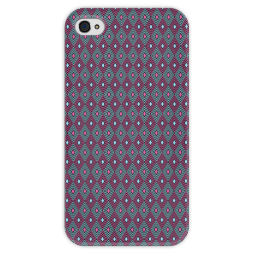 Заказать чехол для iPhone 4/4S в Москве. Чехол для iPhone 4 глянцевый, с полной запечаткой Геометрический узор от valezar - готовые дизайны и нанесение принтов.