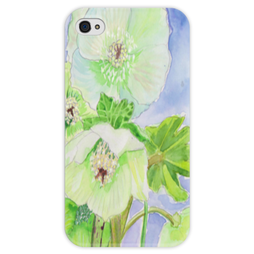 Заказать чехол для iPhone 4/4S в Москве. Чехол для iPhone 4 глянцевый, с полной запечаткой морозники от Ольга Шефер - готовые дизайны и нанесение принтов.