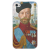 Заказать чехол для iPhone 4/4S в Москве. Чехол для iPhone 4 глянцевый, с полной запечаткой Царь Николай II (Борис Кустодиев) от trend - готовые дизайны и нанесение принтов.