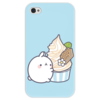 Заказать чехол для iPhone 4/4S в Москве. Чехол для iPhone 4 глянцевый, с полной запечаткой Зайка от Татьяна - готовые дизайны и нанесение принтов.