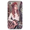 Заказать чехол для iPhone 4/4S в Москве. Чехол для iPhone 4 глянцевый, с полной запечаткой Lana Del Rey от flipside - готовые дизайны и нанесение принтов.
