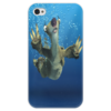 Заказать чехол для iPhone 4/4S в Москве. Чехол для iPhone 4 глянцевый, с полной запечаткой Ледниковый период (Сид под водой) от Аня Лукьянова - готовые дизайны и нанесение принтов.
