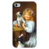 Заказать чехол для iPhone 4/4S в Москве. Чехол для iPhone 4 глянцевый, с полной запечаткой Картина Артура Элсли (1860-1952) от Apfelbaum - готовые дизайны и нанесение принтов.