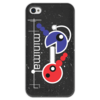 Заказать чехол для iPhone 4/4S в Москве. Чехол для iPhone 4 глянцевый, с полной запечаткой Минимал от Vadim Koval - готовые дизайны и нанесение принтов.