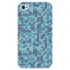 Заказать чехол для iPhone 4/4S в Москве. Чехол для iPhone 4 глянцевый, с полной запечаткой Голубой вязаный узор от Antaya - готовые дизайны и нанесение принтов.
