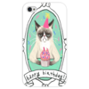Заказать чехол для iPhone 4/4S в Москве. Чехол для iPhone 4 глянцевый, с полной запечаткой Cat Happy Birthday от Tatin - готовые дизайны и нанесение принтов.