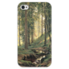 Заказать чехол для iPhone 4/4S в Москве. Чехол для iPhone 4 глянцевый, с полной запечаткой Ручей в лесу от trend - готовые дизайны и нанесение принтов.