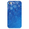 Заказать чехол для iPhone 4/4S в Москве. Чехол для iPhone 4 глянцевый, с полной запечаткой Снежинки от Елена Гришина - готовые дизайны и нанесение принтов.