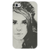 Заказать чехол для iPhone 4/4S в Москве. Чехол для iPhone 4 глянцевый, с полной запечаткой Lana Del Rey от berba - готовые дизайны и нанесение принтов.