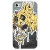 Заказать чехол для iPhone 4/4S в Москве. Чехол для iPhone 4 глянцевый, с полной запечаткой Gold skull от scoopysmith - готовые дизайны и нанесение принтов.