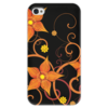 Заказать чехол для iPhone 4/4S в Москве. Чехол для iPhone 4 глянцевый, с полной запечаткой Цветочный от BeliySlon - готовые дизайны и нанесение принтов.