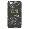 Заказать чехол для iPhone 4/4S в Москве. Чехол для iPhone 4 глянцевый, с полной запечаткой Веган от vegan@thespaceway.info - готовые дизайны и нанесение принтов.