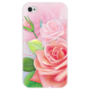 Заказать чехол для iPhone 4/4S в Москве. Чехол для iPhone 4 глянцевый, с полной запечаткой Розочка от Ирина - готовые дизайны и нанесение принтов.